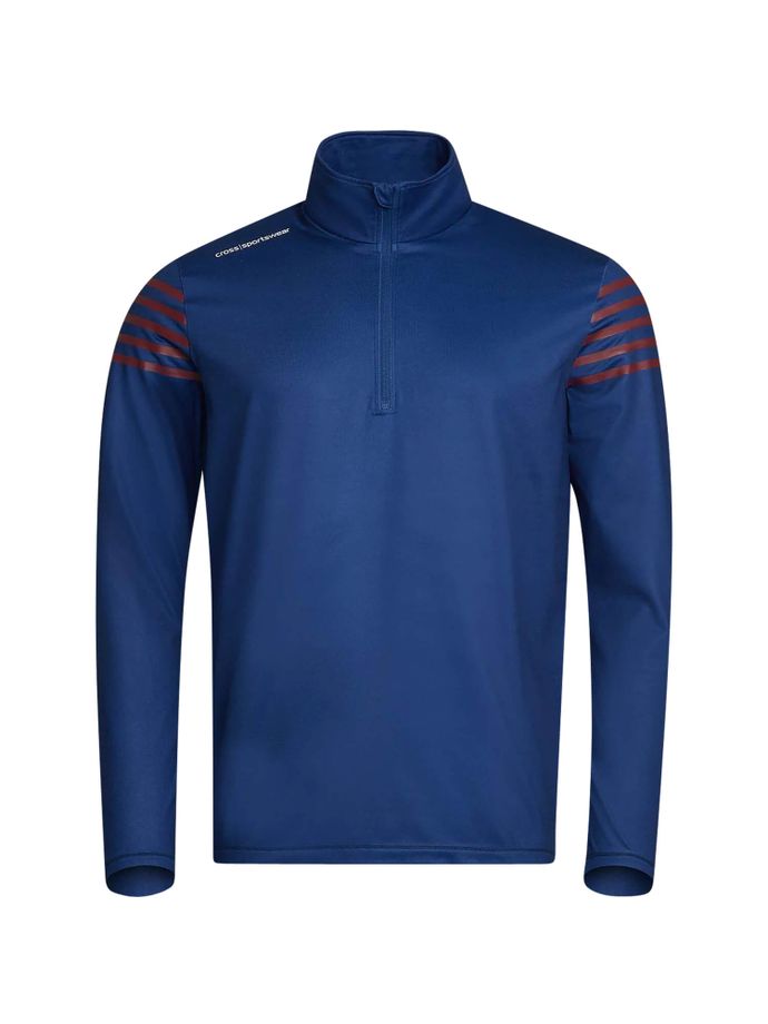 Cross Layer Sporty Half-Zip, dark blue