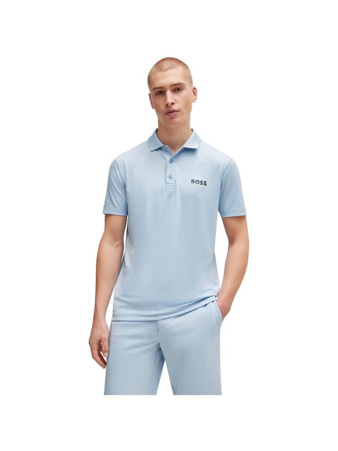 HUGO BOSS Polo Paddytech, lyseblå