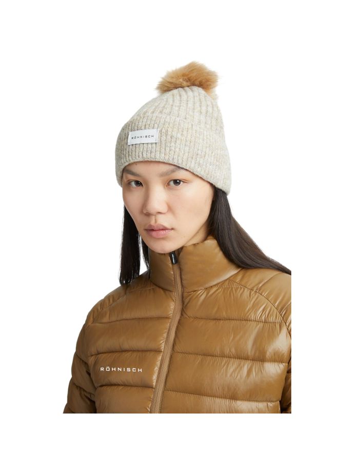 Röhnisch Beanie Pom Rib, beige