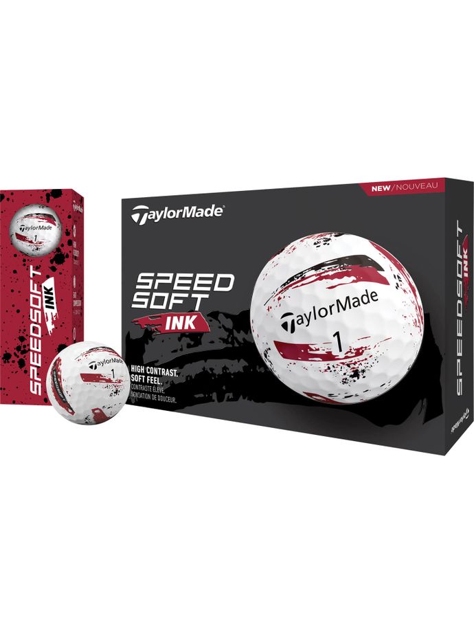 TaylorMade Speedsoft INK Golfbälle - 12er Pack, rot