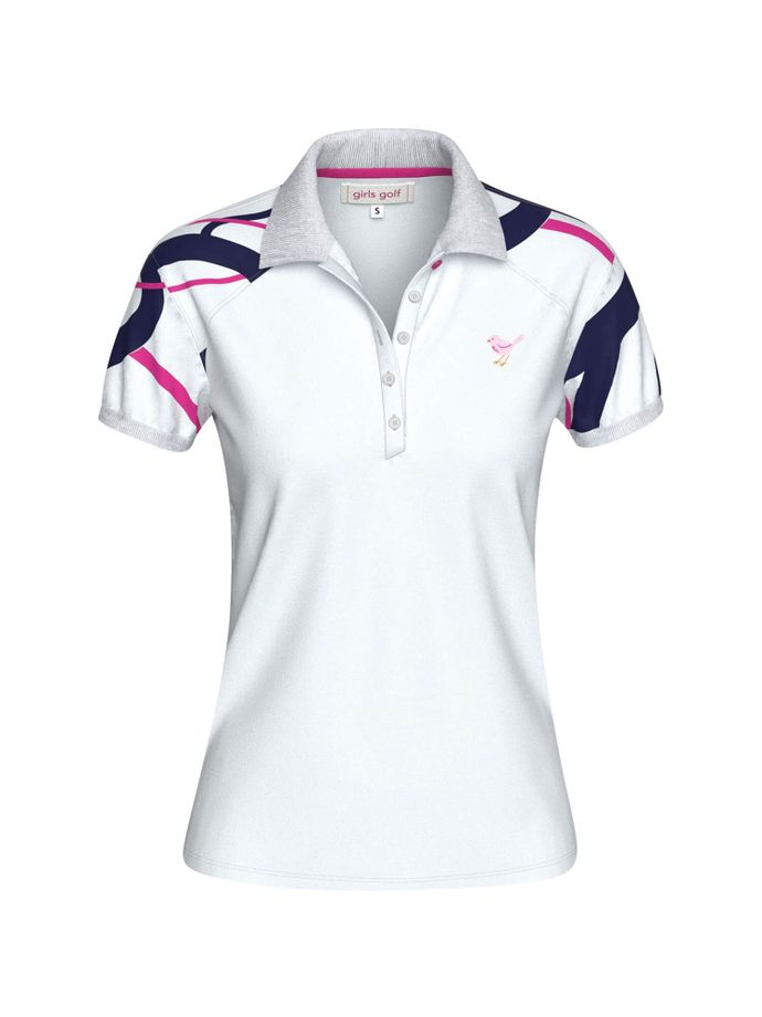 girls golf Polo Milky Way, weiß