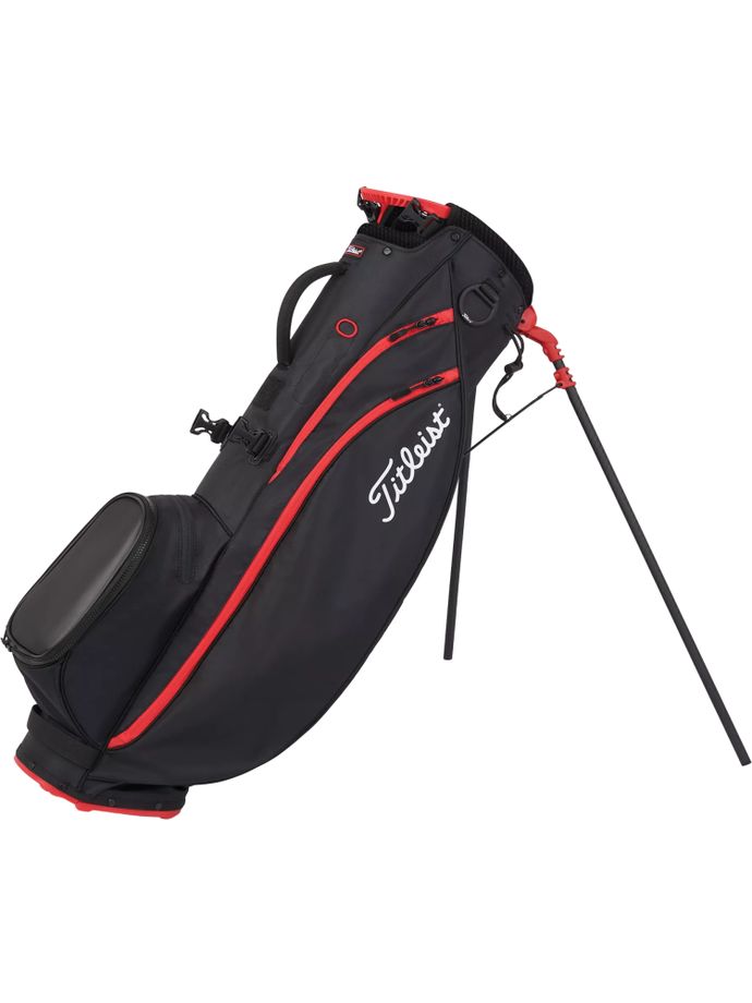 Titleist Standbag Player4 Carbon S, schwarz/rot