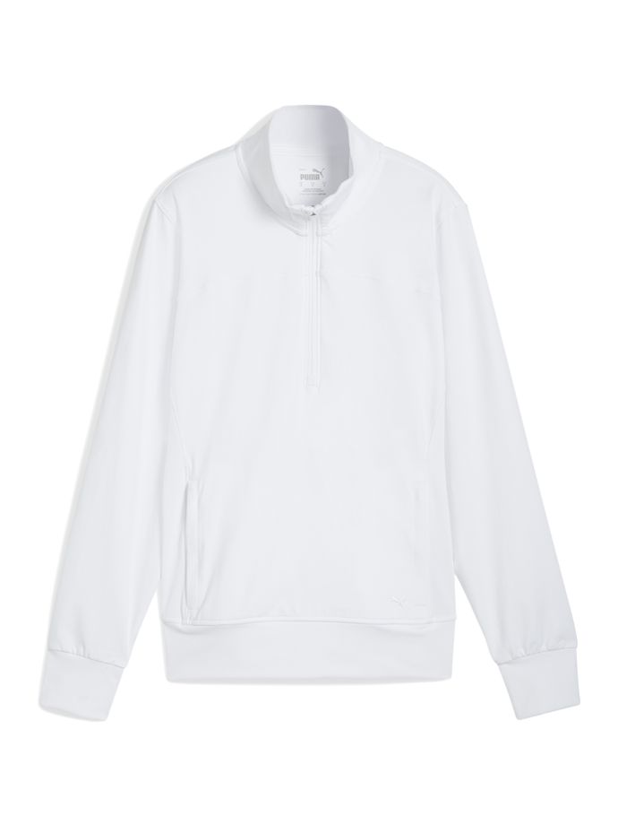 Puma Layer Cloudspun Isla 1/4-Zip, white