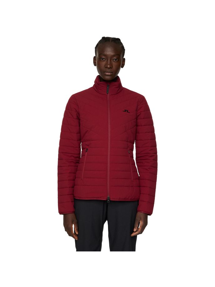 J. LINDEBERG Jacke Marble Quilted, weinrot