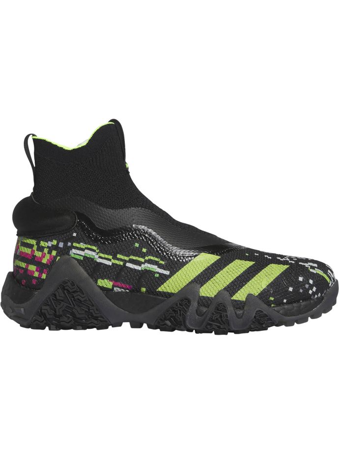 adidas Scarpe da golf Codechaos senza lacci, nero/giallo neon