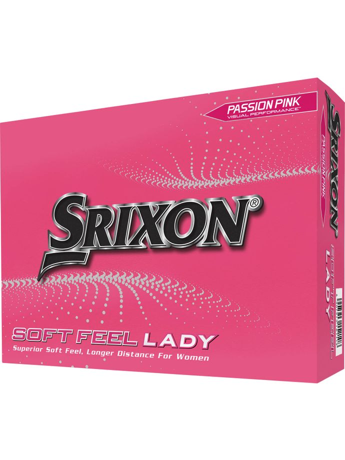 Srixon Palline da golf Soft Feel Lady - confezione da 12, rosa