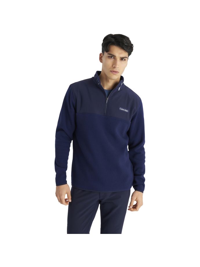 Calvin Klein Golf Pile Polar ibrido Thermo Layer 1/2-Zip, navy