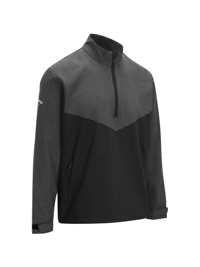 Callaway Layer Heathered Wind 1/4-Zip, noir/gris