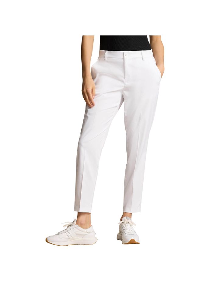 RALPH LAUREN Hose Stretch Poly Twill, weiß