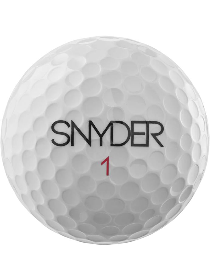 Snyder SNY ACE golfballen - pak van 12, wit/rood