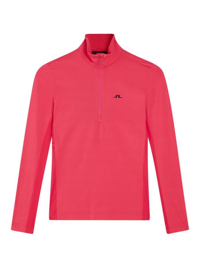 J. LINDEBERG Couche Lauryn 1/2 zip, rose