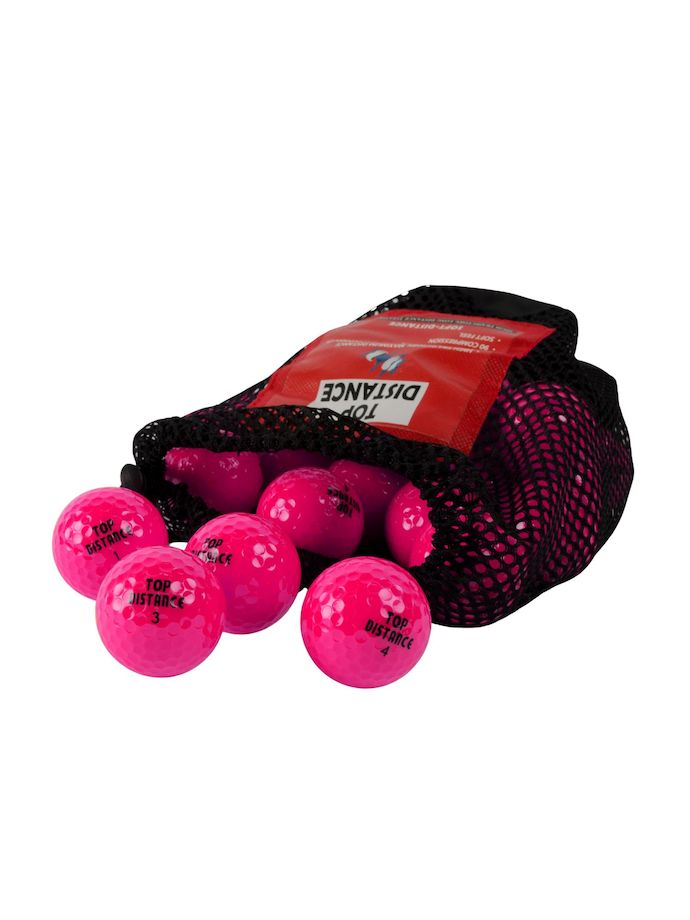 Golftech Golfbälle - 30er Netz, pink