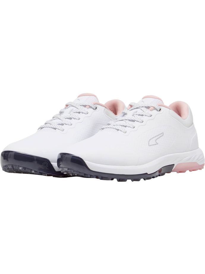 Puma Alphacat Nitro golf shoes, white/navy/pink