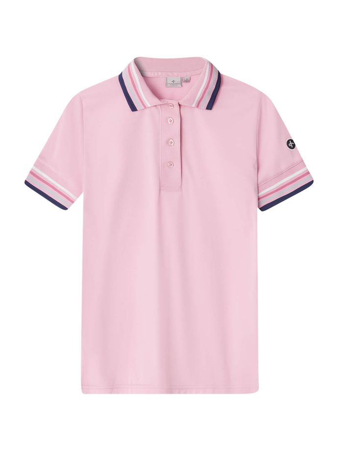 Cross Polo Stripe, rosa