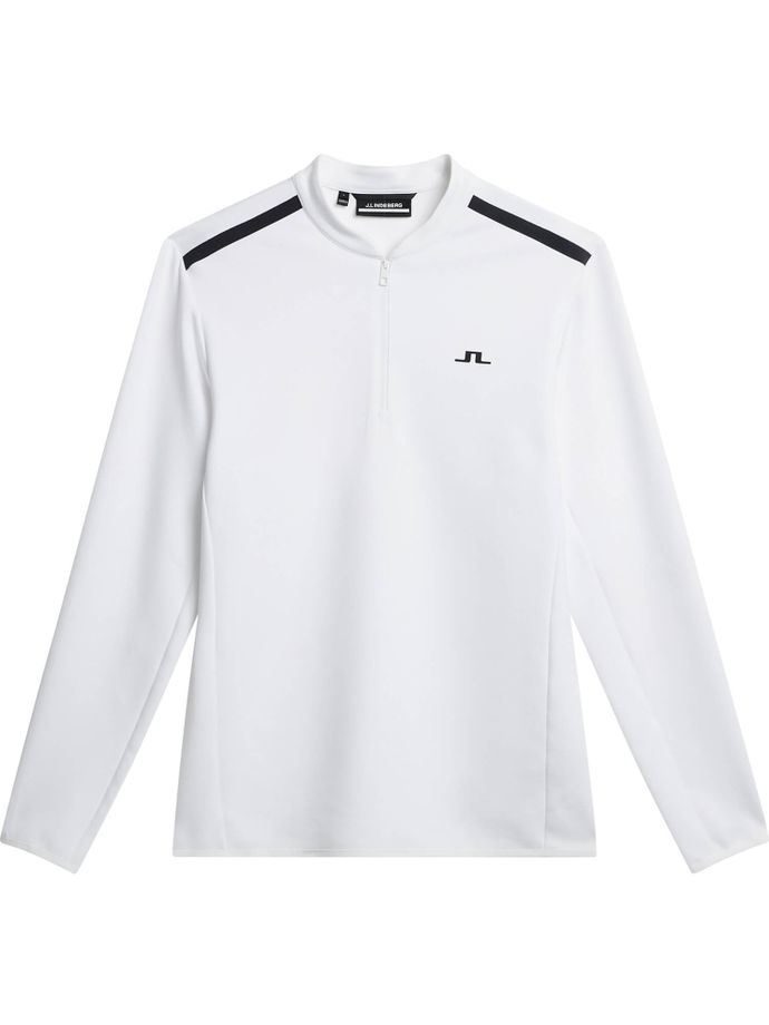 J. LINDEBERG Layer Tech Bridge 1/4-Zip, white