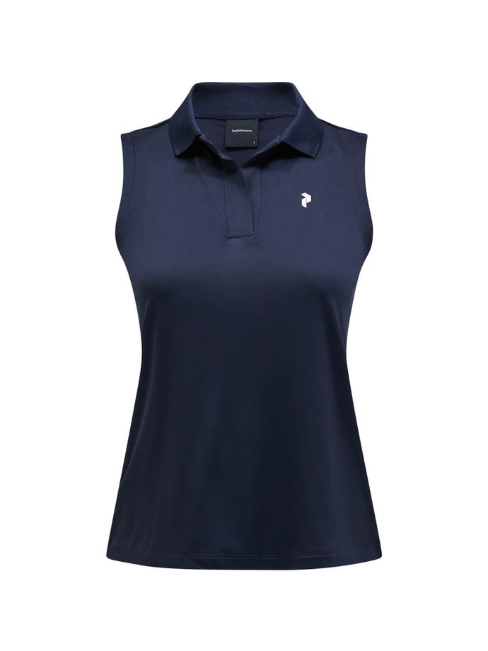 Peak Performance Polo Illusion sleeveless, navy