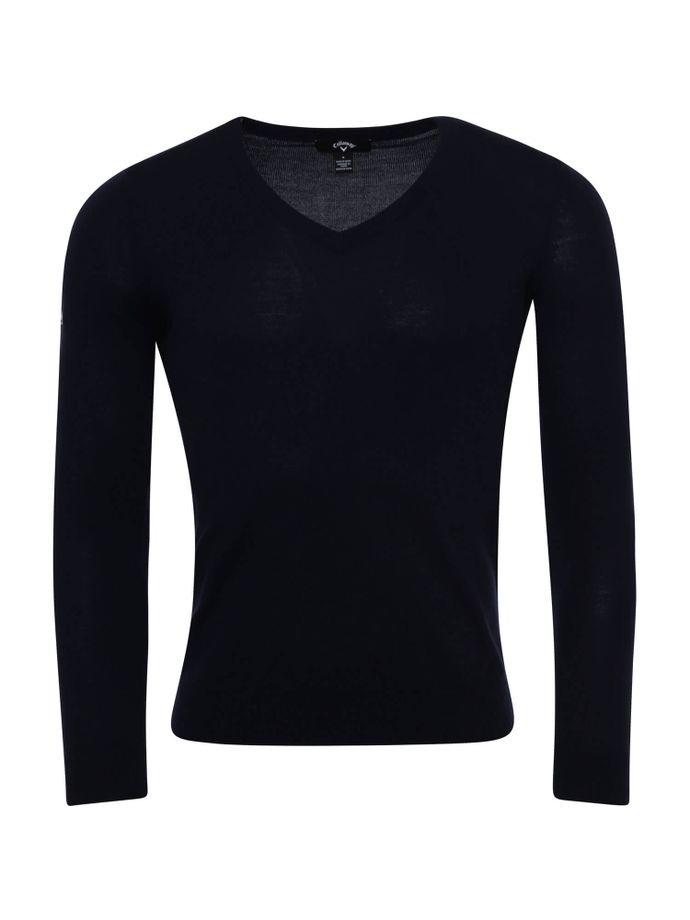 Callaway Merino V-neck sweater, navy