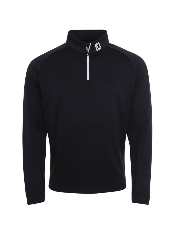 FootJoy Chill-Out Pullover, atletisk passform, svart