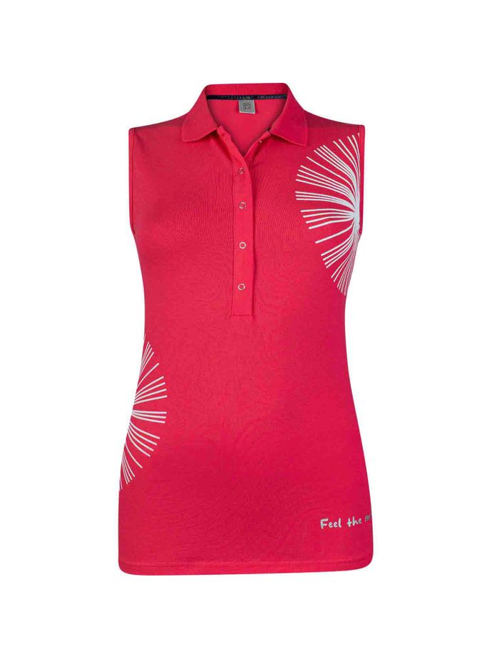 girls golf Polo soesje bloem, rood