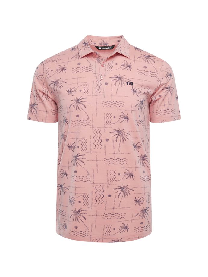 TRAVISMATHEW Coconut Palm Polo, czerwony