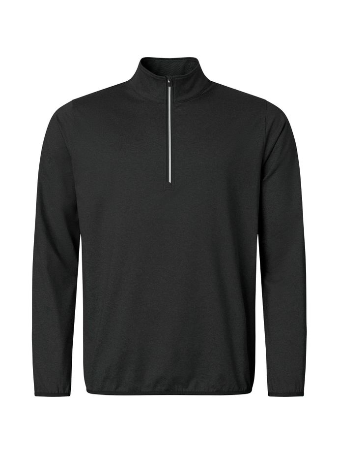 Abacus Layer Cradoc Fleece 1/2-Zip, black