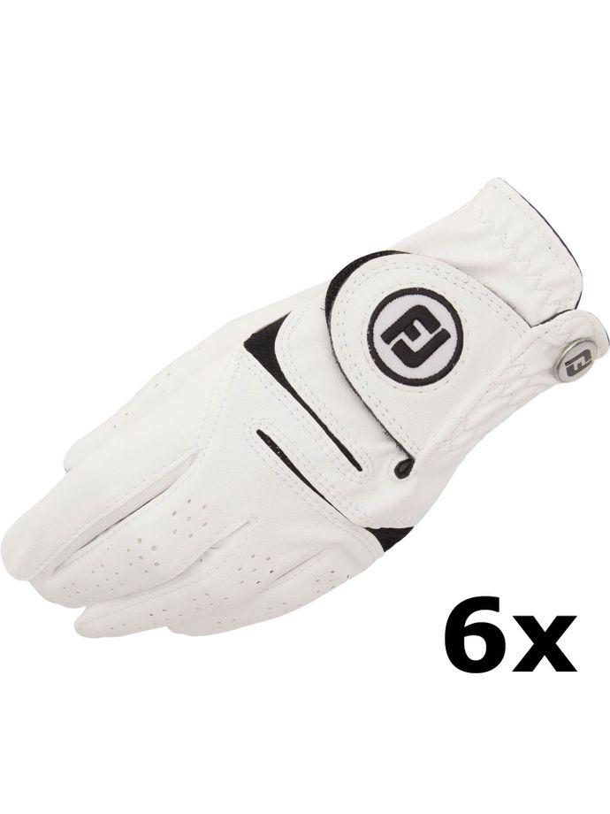 FootJoy Glove WeatherSof 2019 6-pack, vit