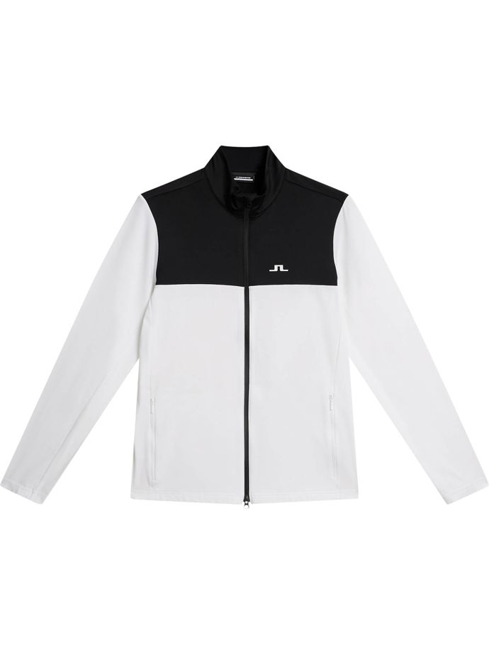 J. LINDEBERG Layer Banks Full-Zip, white