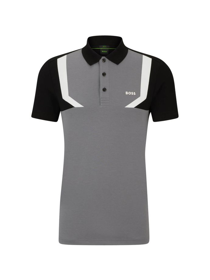 HUGO BOSS Polo Paule 2, grey/black