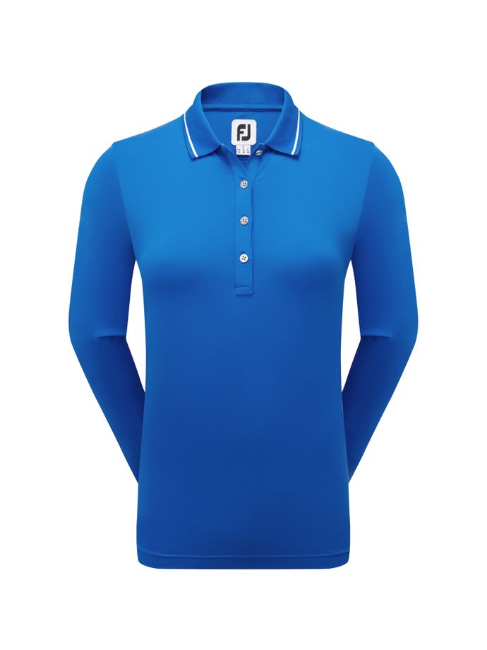 FootJoy Polo Long Sleeve Thermal Jersey-3a, blue