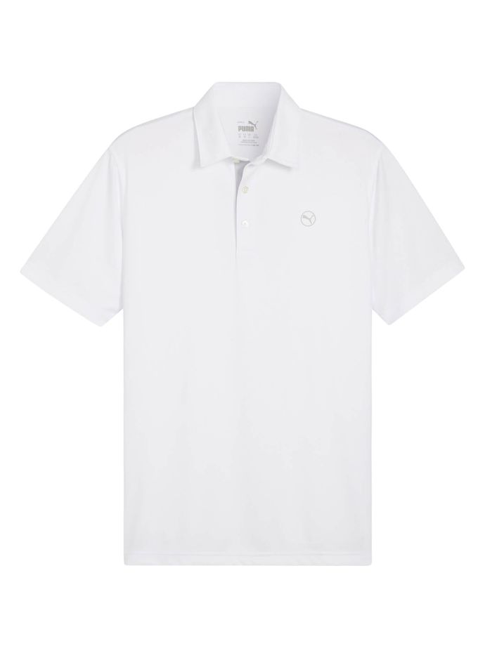 Puma Polo Pure Solid, bianco