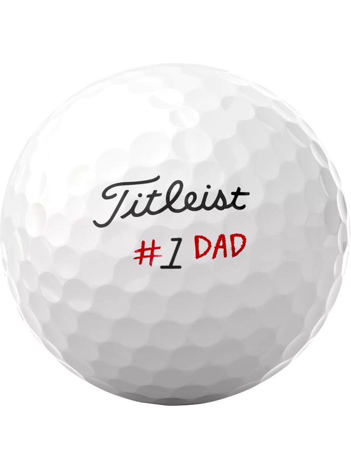 Titleist Pro V1 #1 DAD LTD Golf Balls - 12 Pack, white