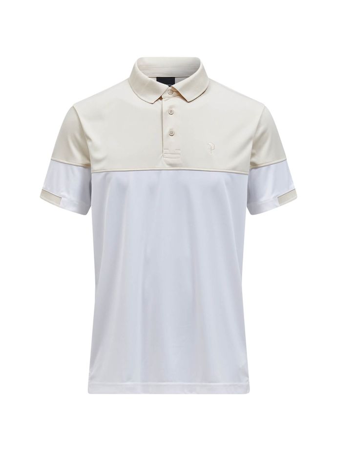 Peak Performance Polo Player Block, weiß/beige