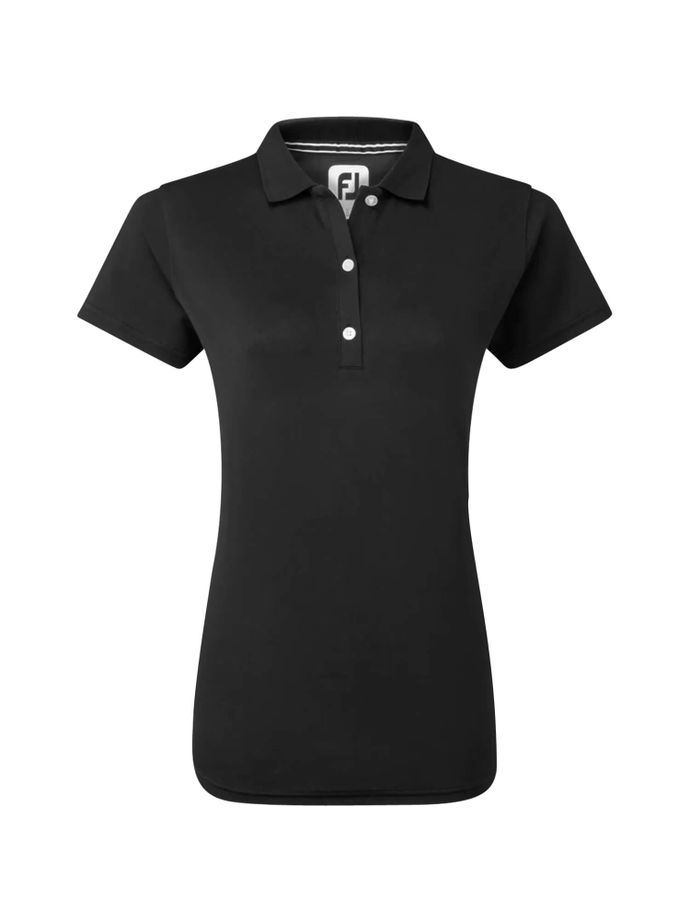 FootJoy Polo Stretch Pique Solid, black