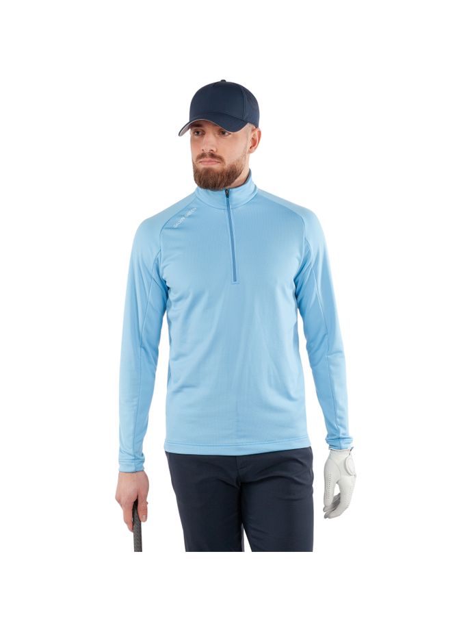 Galvin Green Strato Drake 1/2-Zip, blu chiaro