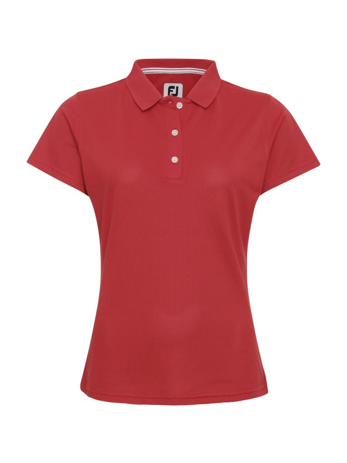 FootJoy Polo Stretch Pique Solid, rot