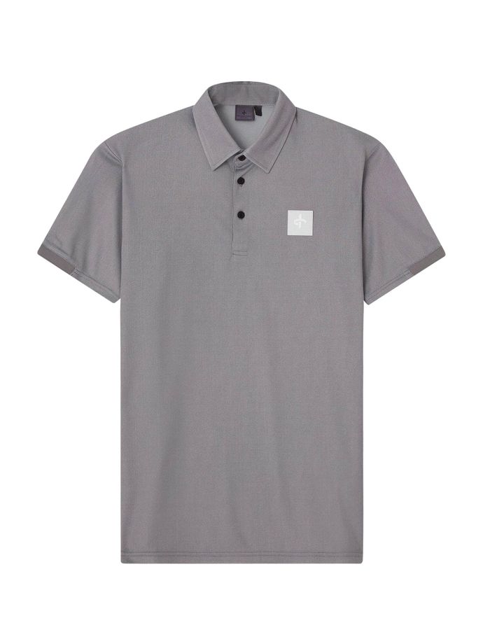 Cross Polo Brassie, manga corta, gris claro