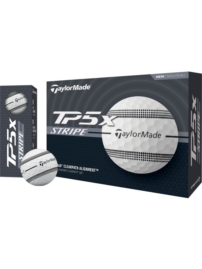 TaylorMade Golf balls TP5x Stripe - 12 pack, white