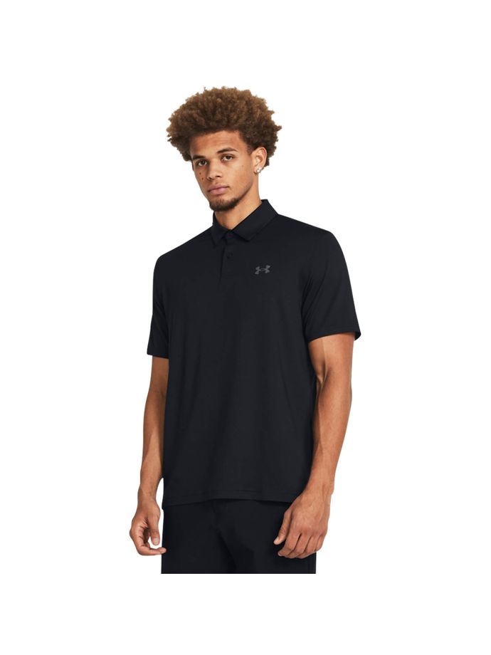 Under Armour Polo T2G, schwarz/grau