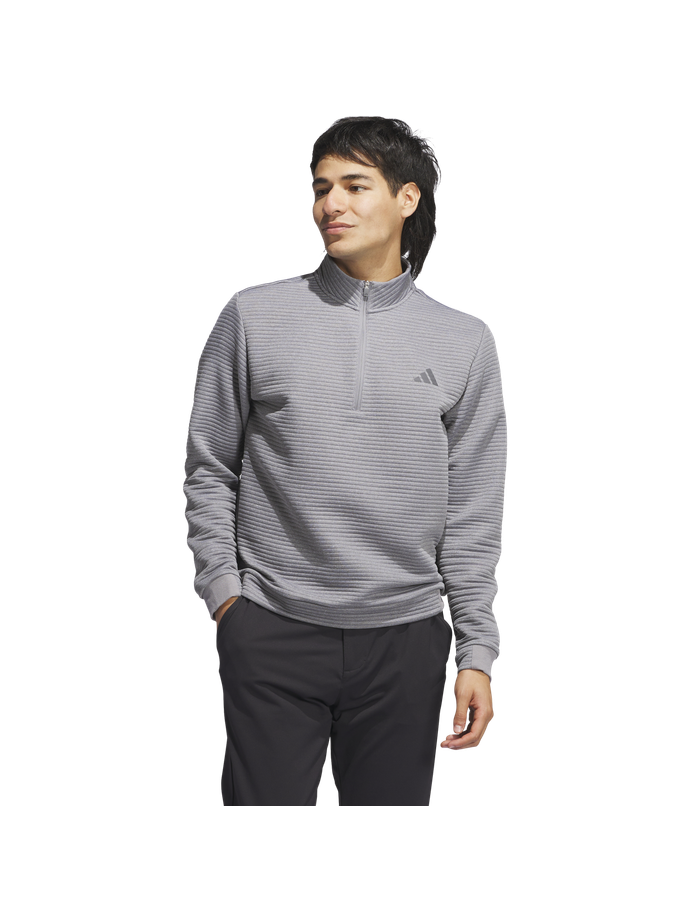 adidas Pullover Ultimate365 DWR Textured Quarter Zip, grey/white