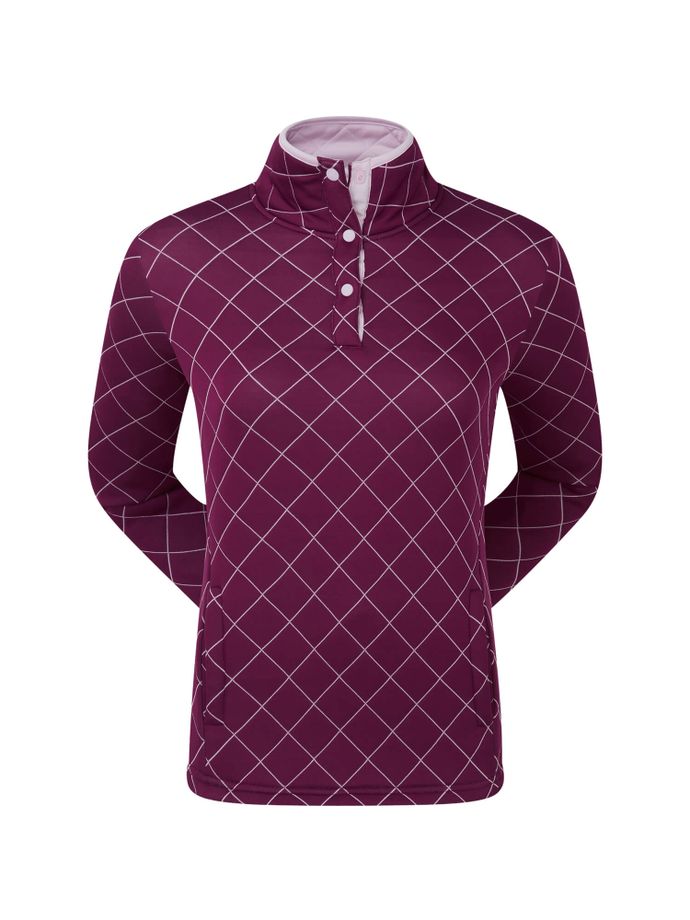 FootJoy Layer Quilted Jersey, weinrot