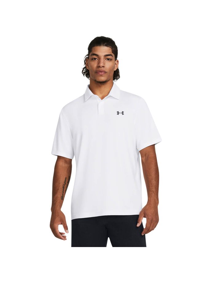 Under Armour Polo T2G, bianco/grigio