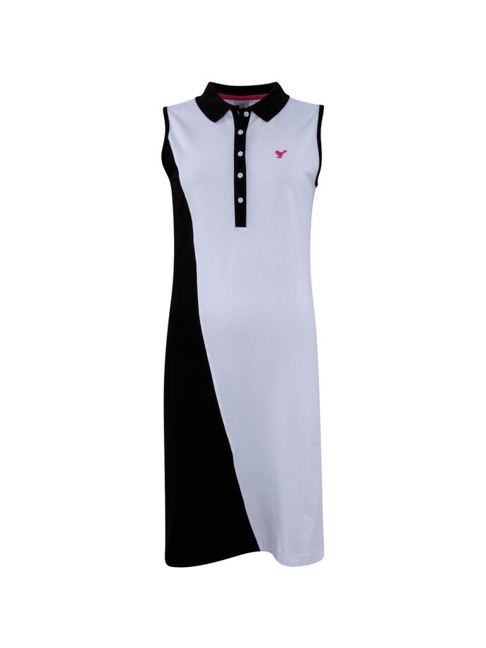 girls golf Kleid Black and White, weiß/schwarz