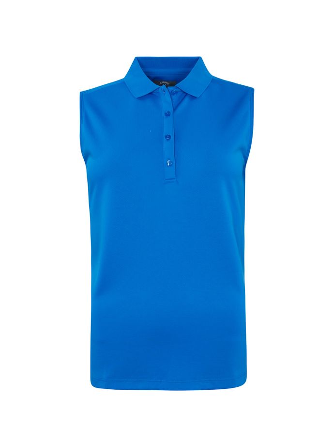 Callaway Polo Knit, ärmellos, blau