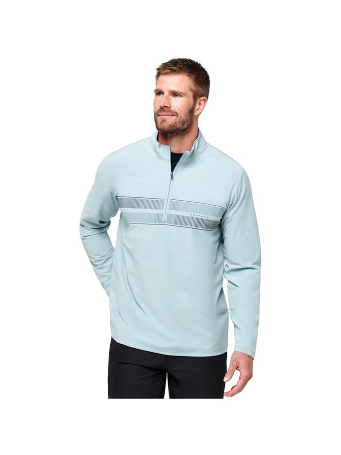 TRAVISMATHEW Layer Wind Water Quarter Zip, green