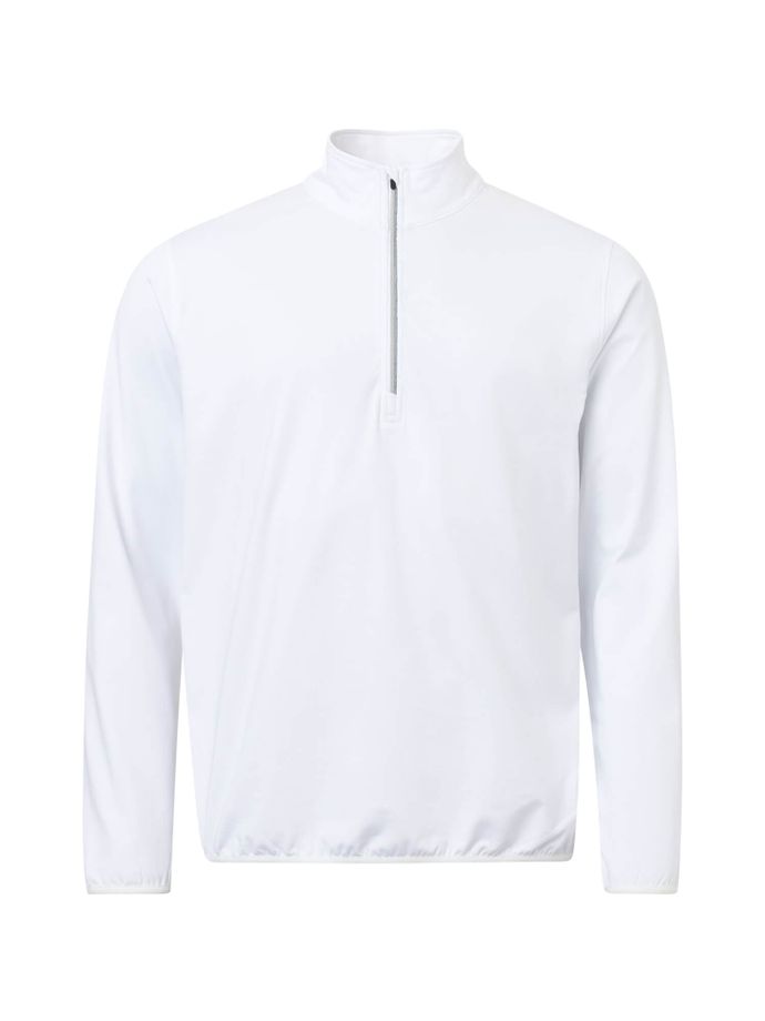 Abacus Strato Cradoc Pile 1/2 Zip, bianco