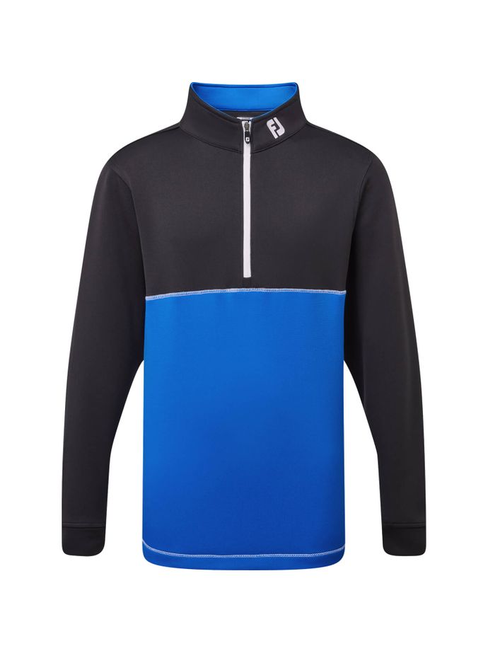 FootJoy Layer Colour Block Chill-Out 1/2-Zip, noir/bleu