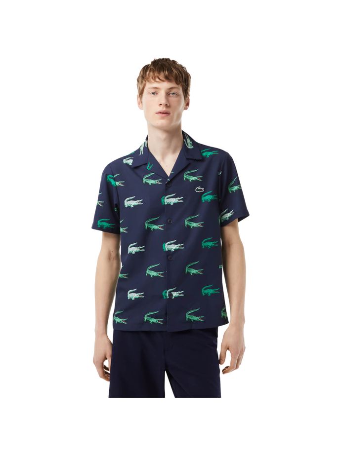 LACOSTE Shirt, navy/green