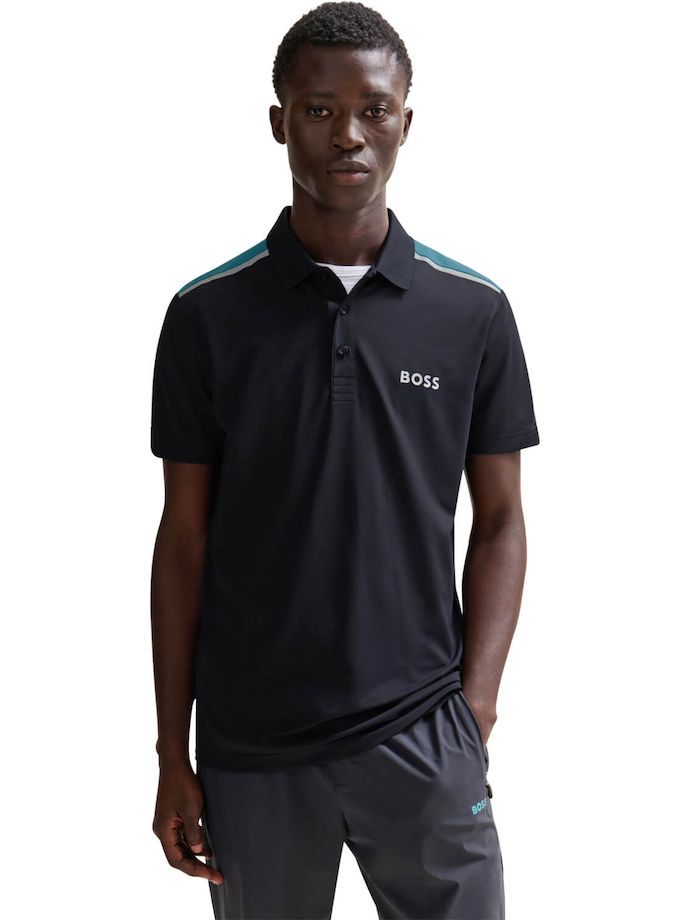 HUGO BOSS Polo Paddytech, czarny