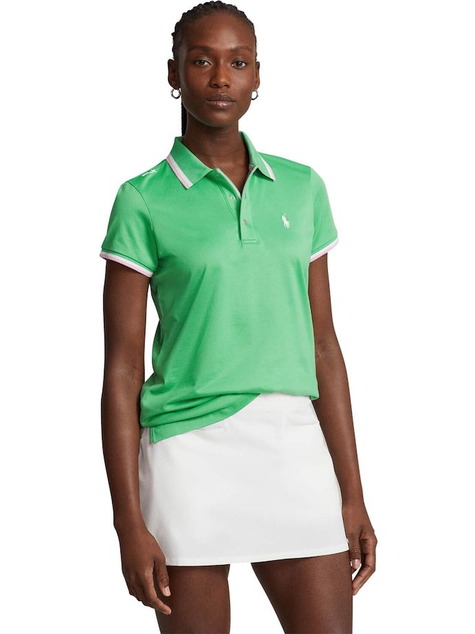 RALPH LAUREN Polo Tour Pique, verde/rosa