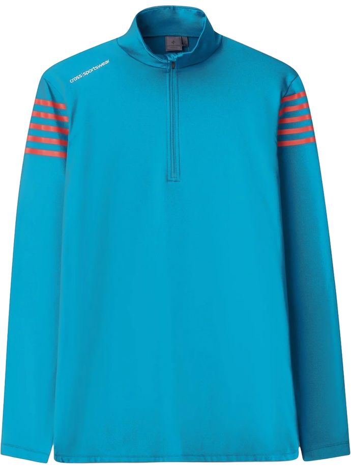 Cross Layer Sporty Half-Zip, blue